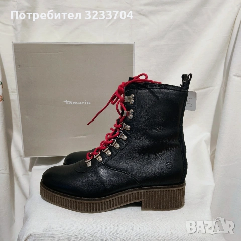 НОВИ кожени боти Tamaris от Хамбург | Стилни & Удобни | 26.5 см, снимка 5 - Дамски боти - 53522351