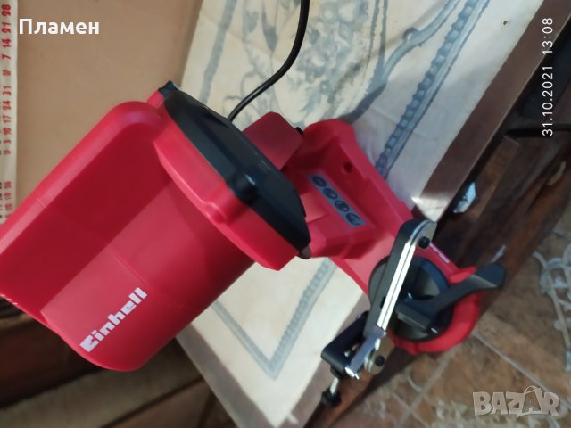 МАШИНА ЗА ЗАТОЧВАНЕ НА ВЕРИГИ EINHELL GC-CS 85 E 85W, 108ММ, снимка 5 - Други инструменти - 35895994