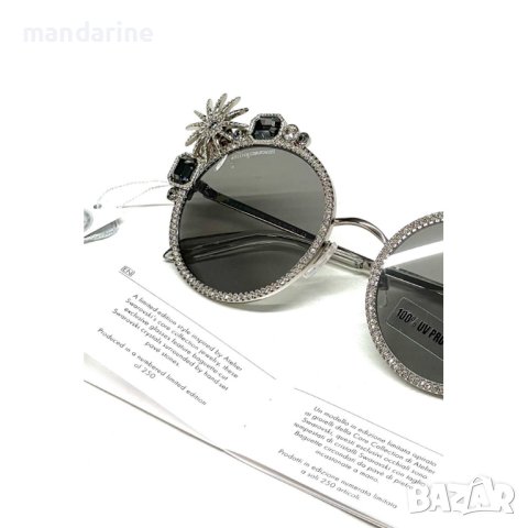ATELIER SWAROVSKI 🍊 Дамски слънчеви очила “SILVER NIGHT & BLACK DIAMOND” нови с кутия, снимка 2 - Слънчеви и диоптрични очила - 41417055