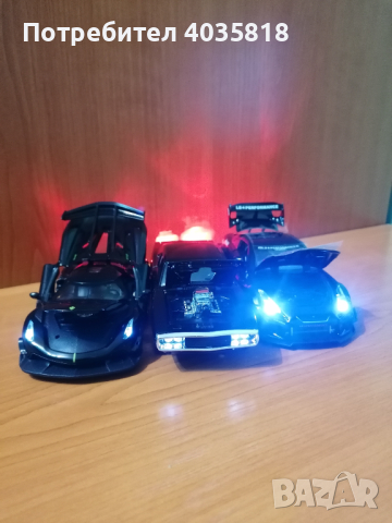 Метални колички с отварящи се врати, работещи фарове и звук от двигател, снимка 11 - Колекции - 44838399