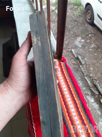 Стара домашна икона - ръчно рисувана върху дъска, снимка 4 - Антикварни и старинни предмети - 53279238