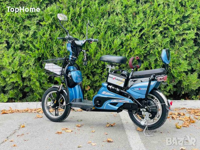  Електрически Скутер-Велосипед EBZ16 500W - Sky Blue , снимка 3 - Мотоциклети и мототехника - 41941481