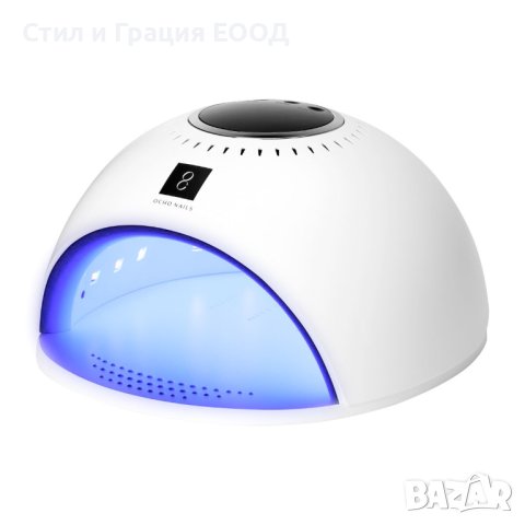 Лампа за сушене на нокти OCHO NAILS 8 WHITE - 84W - бяла/черна, снимка 1
