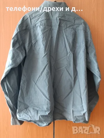 Оригинална памучна риза Calvin Klein Regular Fit (размер 17), снимка 2 - Ризи - 56057203