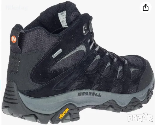 Туристически обувки-Merrell Men's Moab 3 Mid GTX, снимка 4 - Спортни обувки - 48484795