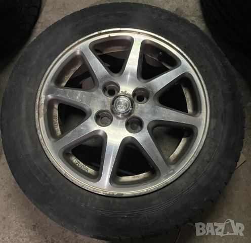 Оригинални 5бр. за ТОЙОТА TOYOTA 14" джанти+летни гуми DUNLOP ДЪНЛОП