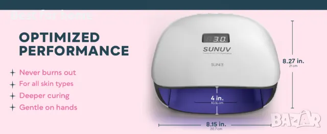 Професионална лампа за маникюр и педикюр SUN4 48W UV LED, снимка 15 - Продукти за маникюр - 48486487