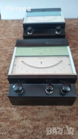 Продавам стари стрелкови измервателни уреди волтметър и амперметър, снимка 6 - Антикварни и старинни предмети - 49297359