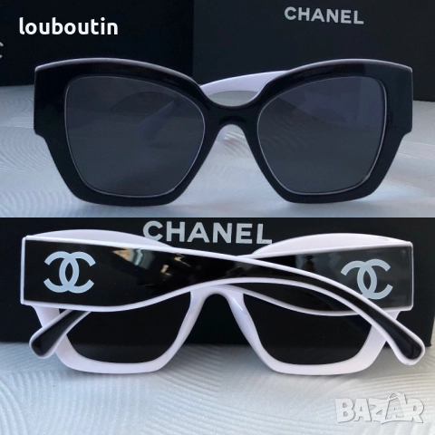 Дамски слънчеви очила котка черно и бяло, снимка 2 - Слънчеви и диоптрични очила - 52914722