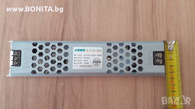 Захранване за LED 24 V с вградена защита от късо съединение. Ново с 2 г. гаранция, снимка 8 - Лед осветление - 41665369