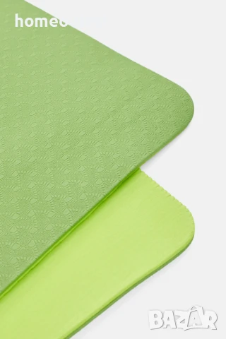 ПРОМОЦИЯ Йога постелка – YOGA MAT 6MM, 183X61CM, зелен цвят, снимка 2 - Йога - 50862961
