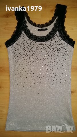 Празничен топ ламе и камъни Destello S/ Xs