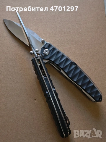 Сгъваем нож острие- D2, снимка 3 - Ножове - 53162493