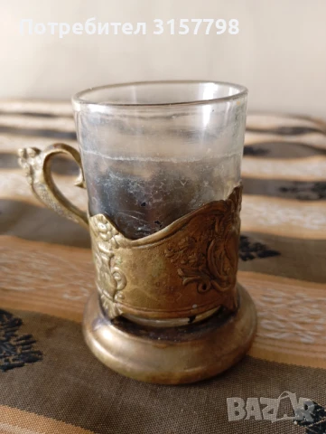 Подстакан с чаша, снимка 2 - Други ценни предмети - 50748291