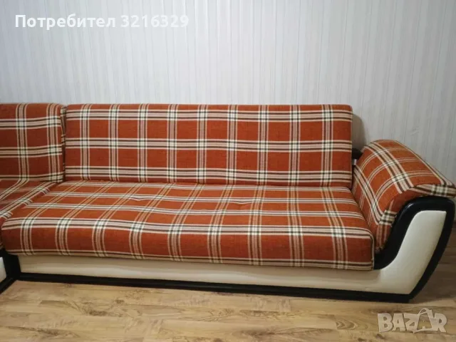 Диван с две вградени ракли, снимка 2 - Дивани и мека мебел - 56378904