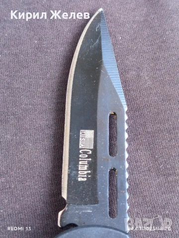 Джобен нож много красив здрав USA COLUMBIA перфектно състояние 43110, снимка 3 - Ножове - 51131642