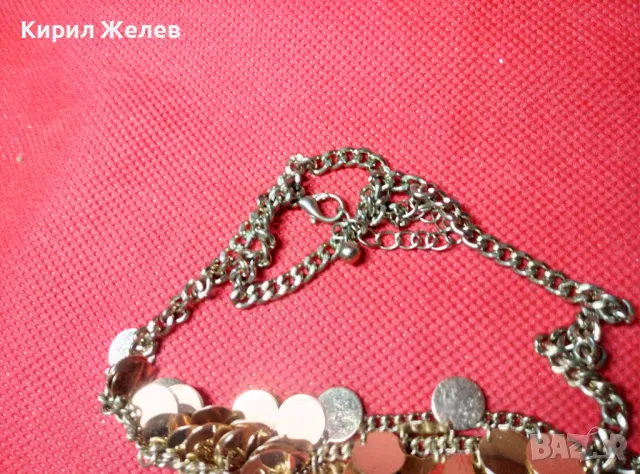 ЕФЕКТНА ЕТНО АРТ СТИЛ ЗЛАТИСТА ОГЪРЛИЦА КОЛИЕ 26959, снимка 5 - Колиета, медальони, синджири - 47298483