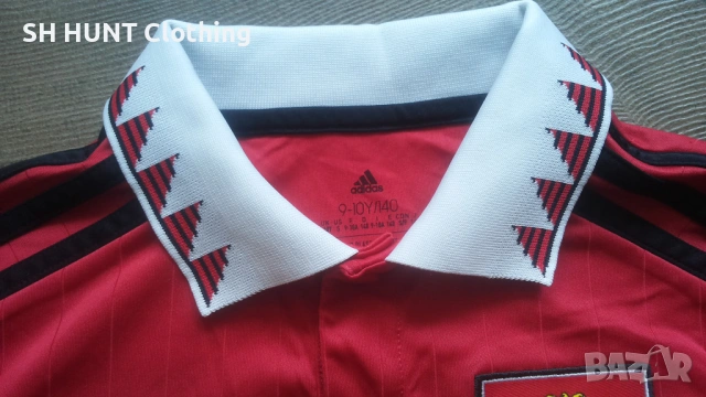 Adidas MANCHESTER UNITED Kids Footbal T-Shirt Размер 9-10 г / 140 см детска футболна тениска 19-68, снимка 7 - Детски тениски и потници - 53302409