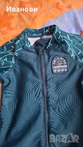 Чисто нов, цял бански с дълги ръкави и крачоли за 5-6-годишно дете, снимка 4 - Детско бельо и бански  - 49664858