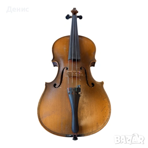 Стара акустична цигулка 4/4 с калъф и лък | винтидж инструмент, снимка 2 - Струнни инструменти - 53062446