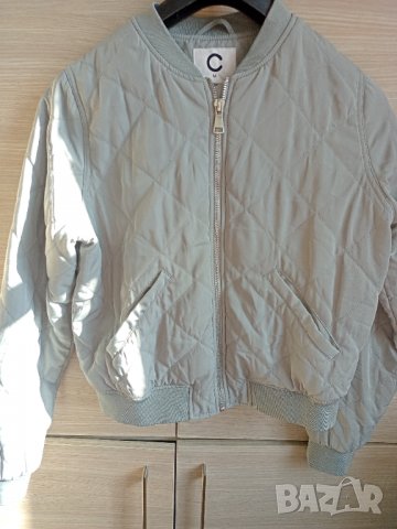 Бомбър млечно зелен М, снимка 11 - Якета - 35681478