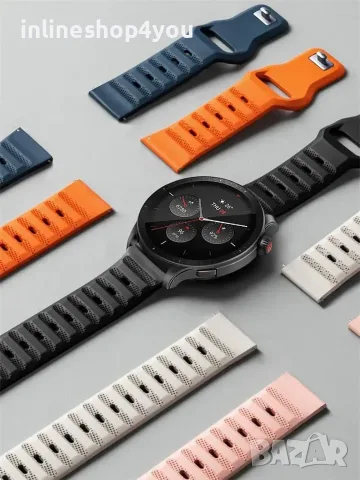 Силиконова Каишка за Huawei Watch GT7 Pro 46mm - Различни цветове, снимка 7 - Каишки за часовници - 56105990