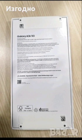 НОВ Samsung Galaxy A36 запечатан с 36 месеца гаранция, снимка 2 - Samsung - 53575095
