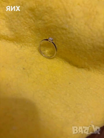 18карата пръстен от бяло злато, снимка 3 - Пръстени - 53649589