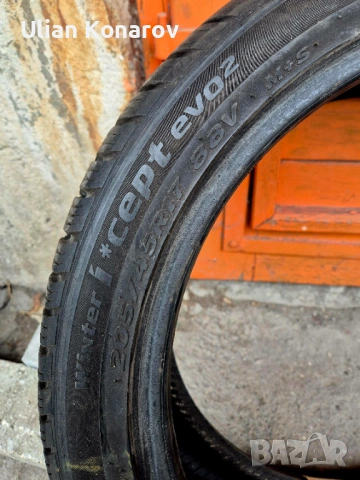 Зимна гума 1бр.Hankook 205-45-17, снимка 3 - Гуми и джанти - 53836695