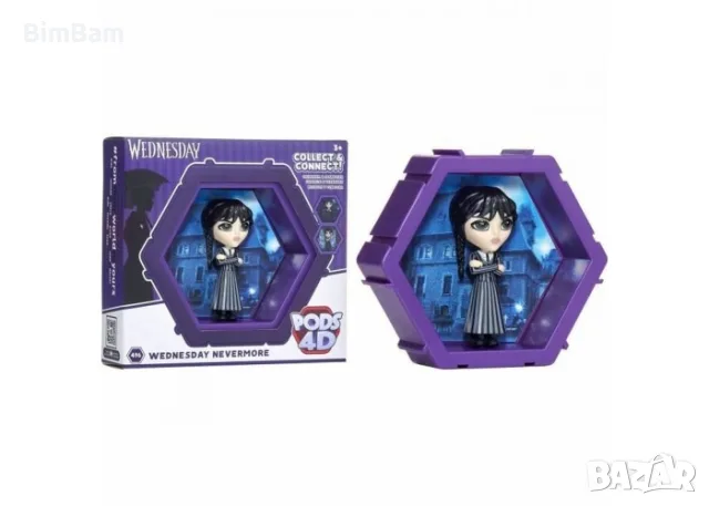 Колекционерска статуетка-кукла Wednesday Addams / FROZEN Pods 4D - 2 модела, снимка 2 - Кукли - 49268889