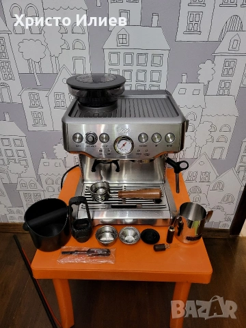 Еспресо машина SAGE Barista Express Кафемашина с кафемелачка, снимка 2 - Кафемашини - 53462949