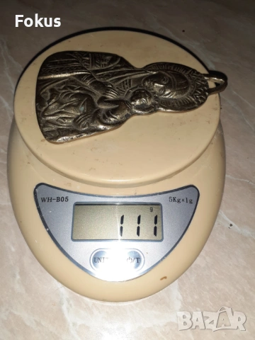 Богородица панагия медальон кръст религия бронз, снимка 6 - Антикварни и старинни предмети - 53418288