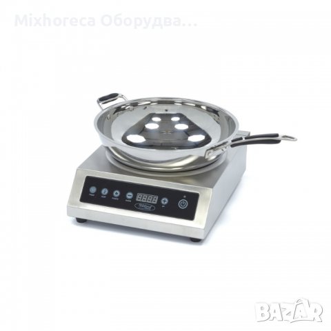 Индукционен Уок котлон 3500W, LED дисплей и таймер, снимка 2 - Обзавеждане за заведение - 40067439