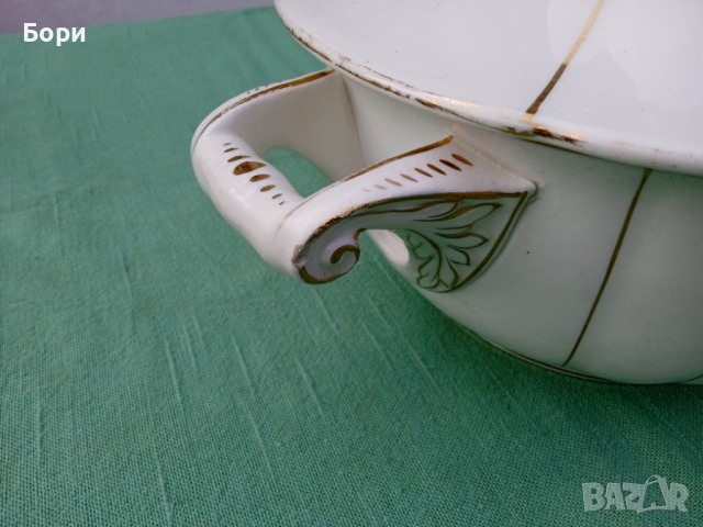 Стар немски порцеланов супник, снимка 6 - Чинии - 36260917