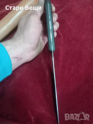 Стар нож с кожена кания, снимка 7 - Ножове - 52854426