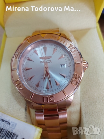 INVICTA Мъжки часовник Автоматичен, Модел 7111 розово злато, снимка 4 - Мъжки - 36070612