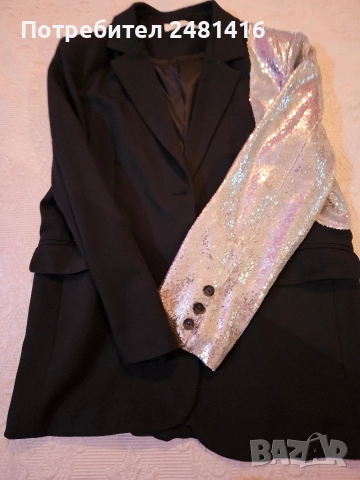 Дамско сако с паети , снимка 8 - Сака - 52599273