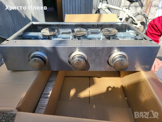 Професионална скара на газ планча H.Koenig Plancha PLX830 с 3 горелки, снимка 7 - Скари - 53746870