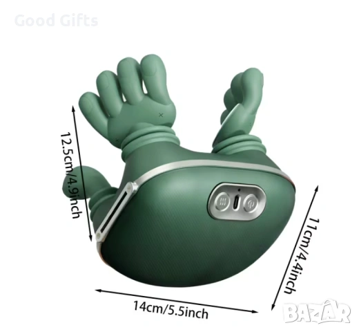 4D Безжичен масажор за врат и рамене с подгряване – Професионален бионичен масаж при шийни болки и м, снимка 7 - Масажори - 53469256