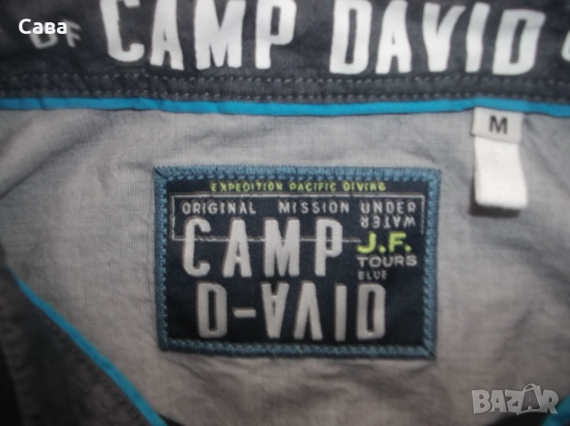 Тениска и ризи CAMP DAVID  мъжки,М и Л  /черна,каре/, снимка 10 - Тениски - 46232940