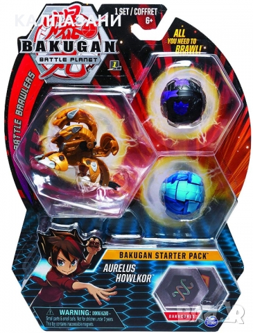 Игрален комплект Spin Master Bakugan Battle Planet - Стартов пакет с 3 топчета, асортимент, снимка 2 - Фигурки - 36058863