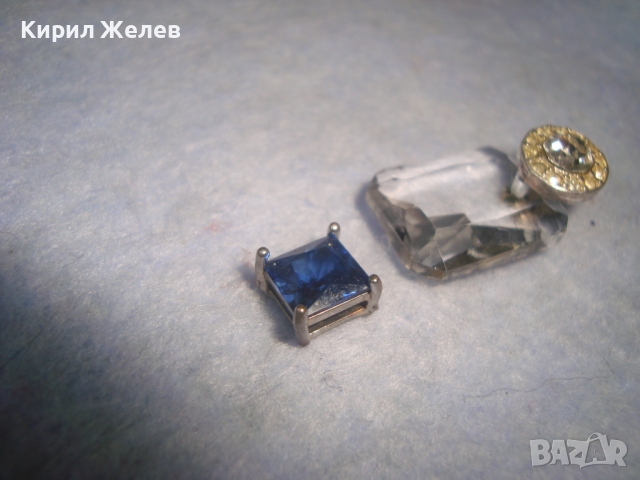 2 СТАРИ КРИСТАЛНИ АРТ ДЕКО МЕДАЛЬОНА РЪЧНА БИЖУТЕРСКА ИЗРАБОТКА БОХЕМСКИ и ПЛАНИНСКИ КРИСТАЛ 26183, снимка 7 - Антикварни и старинни предмети - 36248279