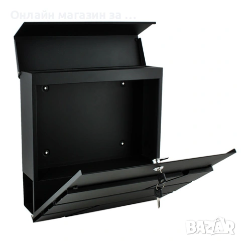 Пощенска кутия - антрацит, голяма, формат а4, снимка 5 - Кутии за съхранение - 53430994