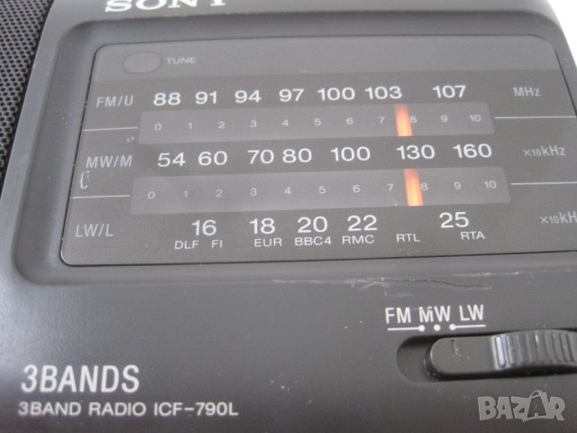 Радио,Sony ICF-790L 3bands portable radio,black, снимка 3 - Радиокасетофони, транзистори - 42013471