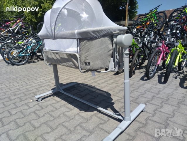 CANGAROO Легло люлка C`est la vie сив, снимка 6 - Детски люлки - 53569032