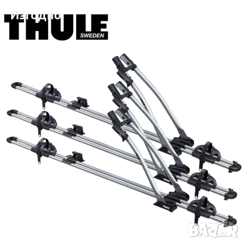 3 броя Thule Freeride 532 вело багажници за наоречни греди