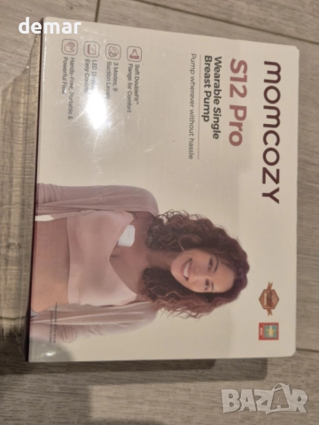 Momcozy S12 Pro преносима електрическа помпа за кърма, 1 брой, бяла, снимка 10 - Помпи за кърма - 52720367