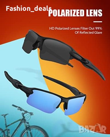 Нови 2 броя Поляризирани слънчеви очила с UV защита Шофиране Спорт Риболов, снимка 2 - Слънчеви и диоптрични очила - 42030485
