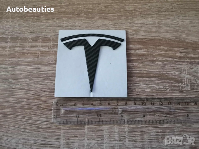 задно лого Tesla Model 3 карбон, снимка 2 - Аксесоари и консумативи - 51977315