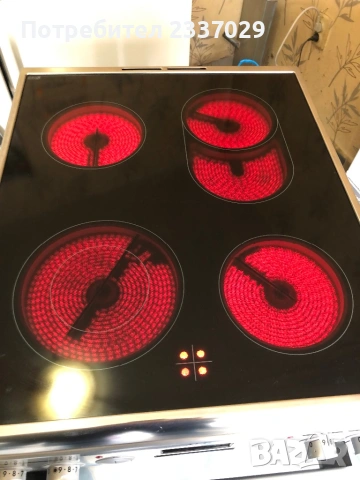 Кер.готварска печка:АЕГ-50см-1год гаранция,инокс+черно,дисплей,пуш бутони,нов мострен модел,клас:А++, снимка 4 - Печки, фурни - 53473713